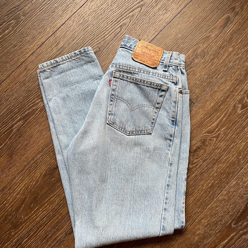 Levi's 550 Light Blue Denim Jeans